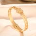Netizen Same Style Titanium Steel Color Preserving Personalized Heart Shaped Letter Fashion Simple Bracelet Temperament_ipsvogv.com