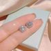 Hot Sale Simple And Fashionable Korean High Carbon Zircon Ring Earring Pendant White Copper Three Piece Birthday Gift_ipsvogv.com
