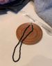Pearl Spring 2023 New Black Agate Beaded Clavicle Chain French Sweater Necklace For Women_ipsvogv.com