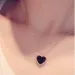 Womens Summer New Love Heart Pendant Necklaces Jewelry Korean Cute Sweet Designer Double Side Short Link Chains Choker_ipsvogv.com