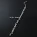 Metal Circle Men's and Women's Trendy Instagram Cool Style Titanium Steel Small Form Design Couple Bracelet Handpiece_ipsvogv.com