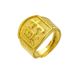 Copper Men's With A Large Opening, Brass Gold-plated For Gaining Wealth, Jewelry Ring_ipsvogv.com
