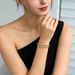 Fashion Multi-layer Full Diamond Pentagram Simple Versatile Zircon Round Adjustable Elegant Bracelet_ipsvogv.com