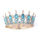 Baroque Round Crown Alloy Headdress Bride Wedding Dress Accessories Birthday Adult Ceremony Round Crown_ipsvogv.com