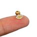 Unisex full diamond ear bone studs female screw twist ball zircon lip print love piercing ear studs cross border fashion earrings_ipsvogv.com