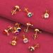 Stainless Steel 7mm Bead Loop Round Head Earrings With Hanging Opening DIY Earring Accessories_ipsvogv.com