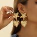 Exaggerated Gold Jewelry Beach Vacation Style Starfish Earrings Ins Non-Fading Ear Studs_ipsvogv.com