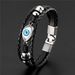 Hot selling multi-layer bead devil's eye bracelet, buckle leather bracelet_ipsvogv.com