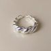 S Sterling Silver Fried Dough Twists Cow Horn Bag For Female Ins Cool Style Small Crowd Minimalist Hollow Out Winding_ipsvogv.com