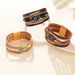 Men And Women's Jewelry Bohemian Style Bracelet Devil's Eye Diamond Leather Bracelet Eye Rhinestone Leather Bracelet_ipsvogv.com