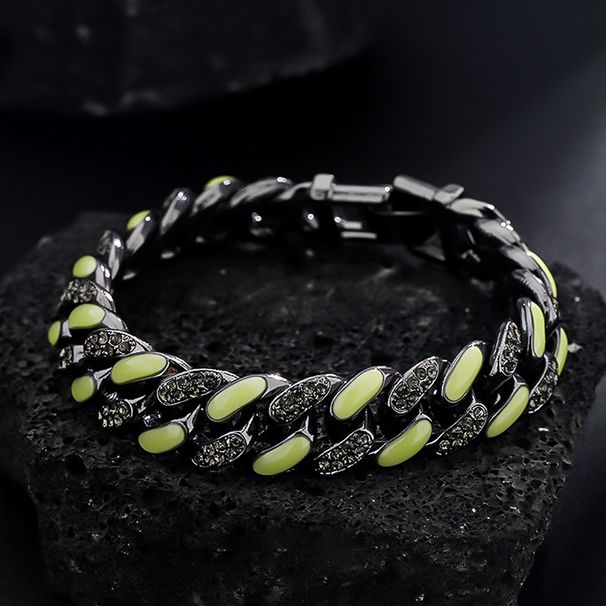 Double Layered Color Blocking Bracelet For Men, Made Of Titanium Steel That Does Not Fade, With A High-end Feel And_ipsvogv.com
