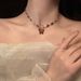 1705 Positive Reviews Zircon Butterfly ! Colored Necklace For Women, Light Luxury, Niche Design, Internet Celebrity,_ipsvogv.com