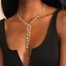 New Women's Accessories, Personalized Long Fringed Necklace, European And American Sexy Irregular Full Diamond Neck Chain_ipsvogv.com