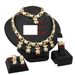Jewelry set Ladies bride necklace ring earrings bracelet 4-piece set_ipsvogv.com