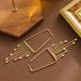 Exquisite Long Atmospheric Geometric Tassel For Women, With Light Luxury Temperament And A High-end Feel. Silver Needle_ipsvogv.com