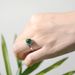Pure Silver Inlaid Hetian Certificate, Natural Jade Ring With Adjustable Opening For Women_ipsvogv.com
