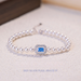 Square Sugar Bracelet For Women, Niche, Light Luxury, High-end Feel, Shijia Pearl Bracelet, Ins Wind Ocean Blue Treasure Bracelet_ipsvogv.com