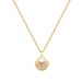 【 】 Hollow Shell Pearl Light Luxury Charm Gorgeous Full Diamond Necklace Women's Versatile Clavicle Chain Titanium Steel_ipsvogv.com