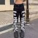 Men's Clothing Erosion and damage to the raw edge jeans men's niche design pants hiphop trendy brand slim flared pants_ipsvogv.com