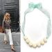 2025 New Simple Paris Sports Girl Ribbon Large Bead Necklace Elegant Ins Trendy Street Style Choker_ipsvogv.com