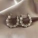 Light luxury high sense of circle pearl earrings female retro temperament simple everything loop ear buckle niche design earrings_ipsvogv.com