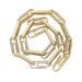 New Clavicle Chain Full Of Zircon Real Gold Electroplating Men And Women Paper Clip Button Necklace_ipsvogv.com