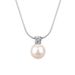 Women's Jewelry French Retro Single Diamond Inlaid Round Pearl Necklace Light Luxury High End Design Versatile Clavicle Necklace_ipsvogv.com