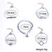 Hot Selling Accessories, Cute Elephant Inlaid Diamond Plum Blossom Eight Character Multiple Love Tassels, 5-piece Set_ipsvogv.com