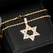 Hot Selling Hexagram Cubic Zirconia Star Of David Unisex Hip Hop Necklace Pendant_ipsvogv.com