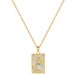 【 Titanium Steel 】 Holding The Sun, Moon, Shell, Diamonds, Light Luxury Temperament, Gorgeous Full Of Diamonds Necklace,_ipsvogv.com