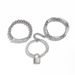 Punk Style Lock Shaped Pendant Bracelet Personalized Metal Bent Tube Bead Elastic Bracelet For Women_ipsvogv.com