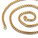 Men's Jewelry Necklace Square Pearl Chain Surface Polished Stainless Steel Single Chain All Match Men's Jewelry_ipsvogv.com
