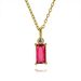 Retro Rectangular Necklace Emerald Square Zircon Necklace Literary Light Luxury Style Niche Design Necklace_ipsvogv.com