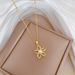 【 Titanium Steel 】 Pearl Five Petal Flower Light Luxury Temperament Gorgeous Full Diamond Necklace Women's Versatile_ipsvogv.com