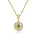 Compass Full Of Zircon Pendant Hip Hop Personality Trendy Men And Women Necklace Accessories_ipsvogv.com