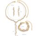 Luxury Accessories Necklace Bracelet Earrings Three-Piece Niche High-End Set Dress Versatile Jewelry_ipsvogv.com