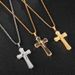 Cross Fashionable And Trendy Stainless Steel Pendant Necklace, Gift For Men_ipsvogv.com