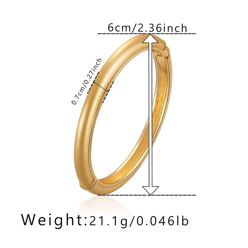 Temperament ladies bracelet plain circle smooth circle bracelet design sense_ipsvogv.com
