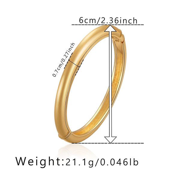 Temperament ladies bracelet plain circle smooth circle bracelet design sense_ipsvogv.com