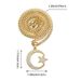 Star Moon Hip Hop Necklace Pendant Creative Versatile Alloy Diamond Hip Hop Jewelry_ipsvogv.com