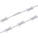 Hip Hop New Thorn Fashion Inlaid Zircon Tennis Chain Couple Necklace_ipsvogv.com
