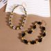 Exaggerated Color Matching Round Bead Necklace Simple Retro Beaded Necklace Jewelry_ipsvogv.com