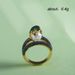 New Handmade Jewelry Copper Plated Color Coded Ring, Fashionable Frog Gold Toad Playful Pearl Ring_ipsvogv.com