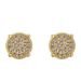 Women's Jewelry Hip Hop Earrings Round Full Zirconium Personality Earrings Four Claw Three Dimensional Trendy Male And Female Couple Earrings_ipsvogv.com