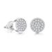 Unisex street round full diamond thread earrings trendy men's personality versatile earrings hot selling gold plated zircon earrings_ipsvogv.com
