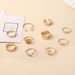 Hot Selling New Style Hollowed Out Butterfly Fashionable Pearl 10 Piece Ring Set_ipsvogv.com