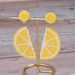 1 Pair Vacation Tropical Fruit Watermelon Beaded Fruit Beaded Nonwoven Glass Drop Earrings_ipsvogv.com