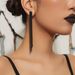 Claw Chain Rhinestones Luxury Super Flash Full Diamond Long Tassel Earrings Temperament Earrings Ear_ipsvogv.com