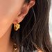 Fashionable Real Gold Electroplated INS Titanium Steel Knotted Fashion Niche Earrings_ipsvogv.com