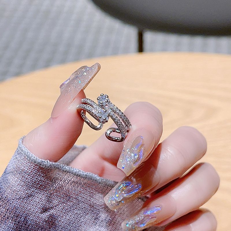 celebrity Super Internet Cool Personalized And Style, Light Luxury Diamond Studded Zircon Series Ring, Niche Design, Style, Ring, Design,_ipsvogv.com